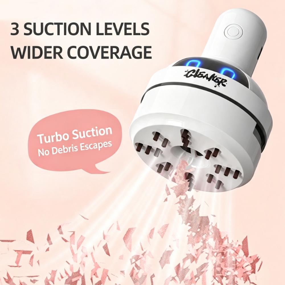 Mini Desktop Vacuum Cleaner For Eraser Dust - เครื่องดูดฝุ่นขนาดเล็กสำหรับตั้งโต๊ะ ดีไซน์น่ารัก รูปหุ่นยนต์ ใช้ทำความสะอาดฝุ่นบนโต๊ะทำงาน พกพาสะดวก ใช้ได้กับคีย์บอร์ด
