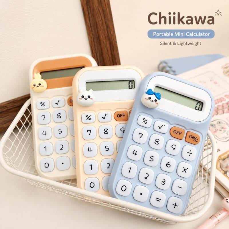 Scientific Calculator For Secondary School - เครื่องคิดเลขพกพาขนาดเล็กน่ารัก ชิคคาวะ เงียบ แม่นยำ น้ำหนักเบา เหมาะสำหรับนักเรียน