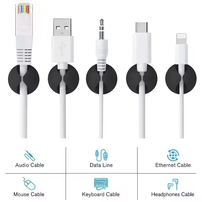 5/50 ชิ้น ที่จัดระเบียบสายเคเบ - Desk Accessories บทวิจารณ์และราคา