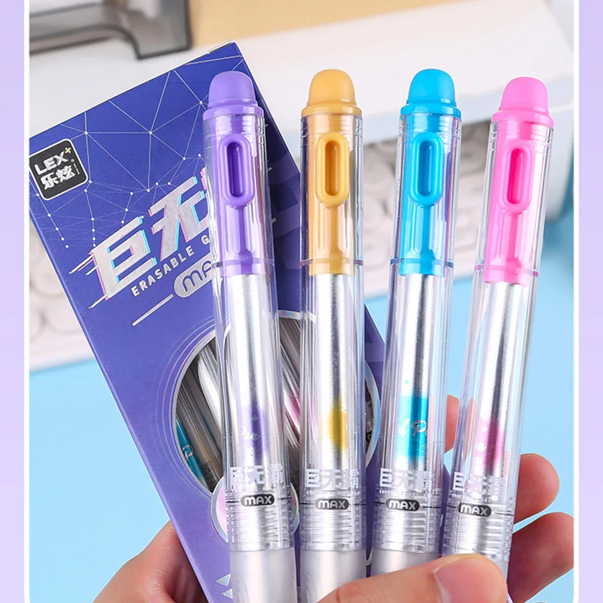 ปากกาเจลแบบกด ลบได้ บรรจุ 4 ด้ - Retractable Eraser Pen Click บทวิจารณ์และราคา