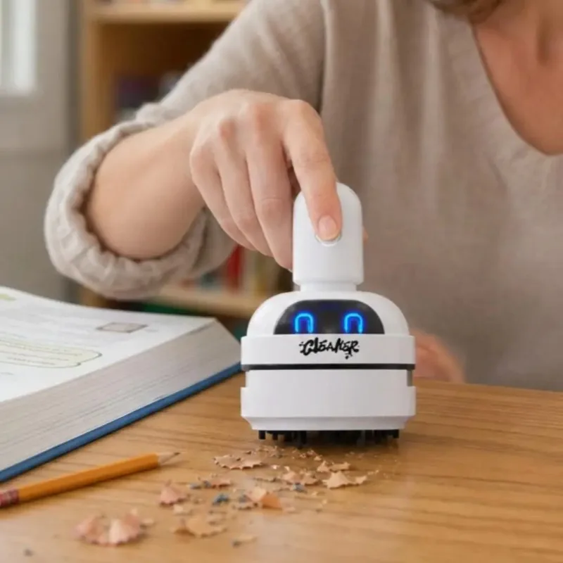 เครื่องดูดฝุ่นทำความสะอาดโต๊ะท - Mini Desktop Vacuum Cleaner For Eraser Dust บทวิจารณ์และราคา