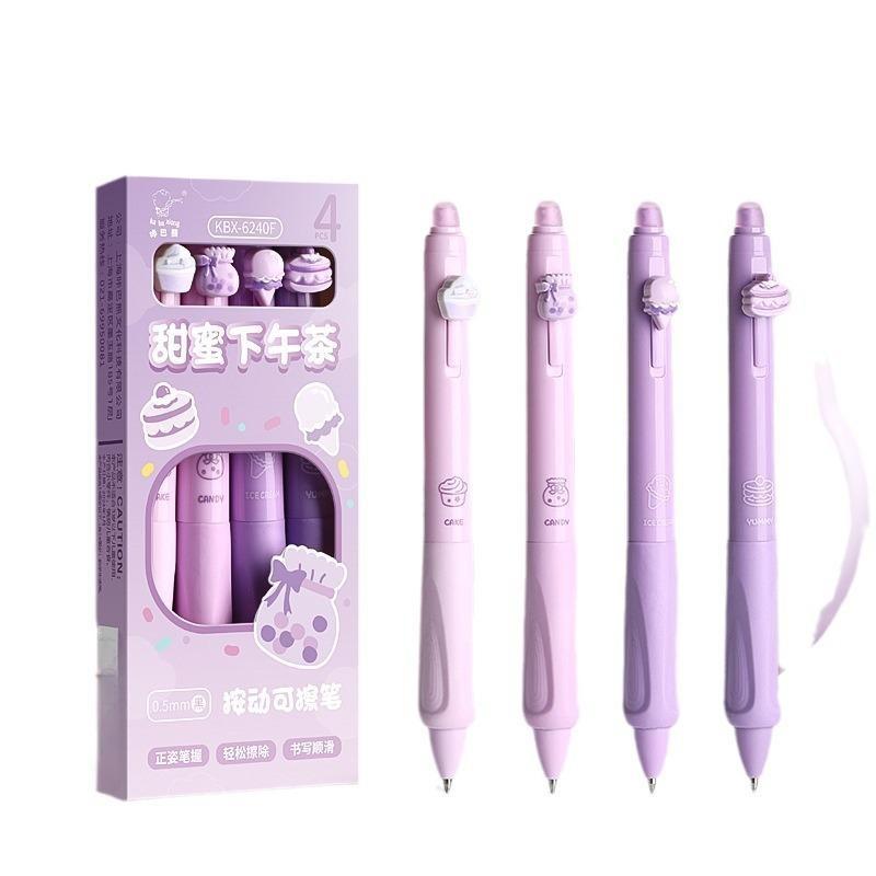 ชุดปากกาเจลลบได้ 4/6 ด้าม ขนาด - Retractable Eraser Pen Click บทวิจารณ์และราคา